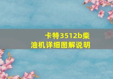 卡特3512b柴油机详细图解说明