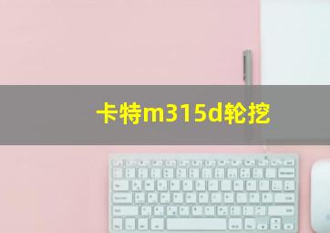 卡特m315d轮挖