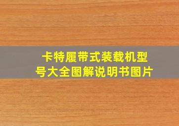 卡特履带式装载机型号大全图解说明书图片