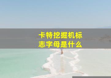 卡特挖掘机标志字母是什么