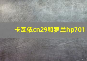 卡瓦依cn29和罗兰hp701