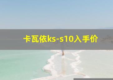 卡瓦依ks-s10入手价