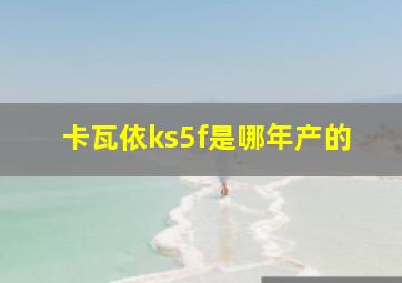 卡瓦依ks5f是哪年产的