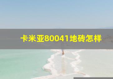 卡米亚80041地砖怎样