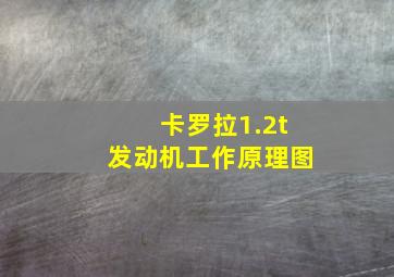 卡罗拉1.2t发动机工作原理图