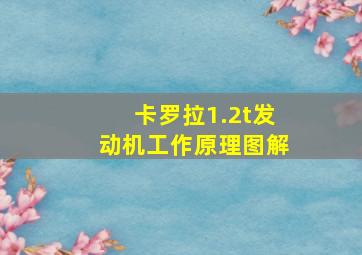 卡罗拉1.2t发动机工作原理图解