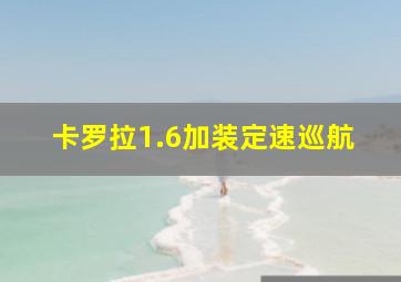 卡罗拉1.6加装定速巡航