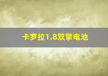 卡罗拉1.8双擎电池