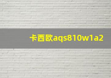 卡西欧aqs810w1a2