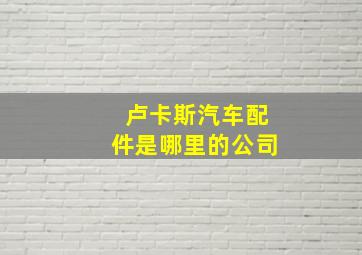 卢卡斯汽车配件是哪里的公司