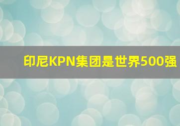 印尼KPN集团是世界500强