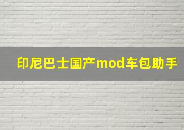 印尼巴士国产mod车包助手