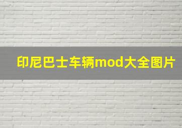 印尼巴士车辆mod大全图片