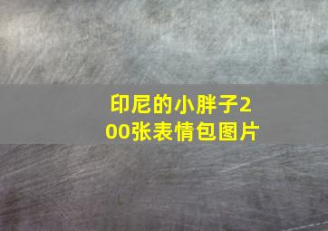 印尼的小胖子200张表情包图片