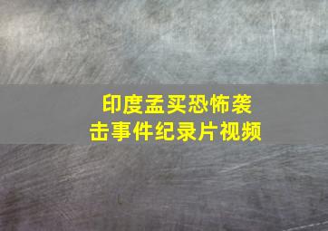 印度孟买恐怖袭击事件纪录片视频