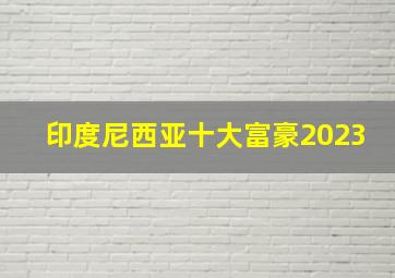 印度尼西亚十大富豪2023