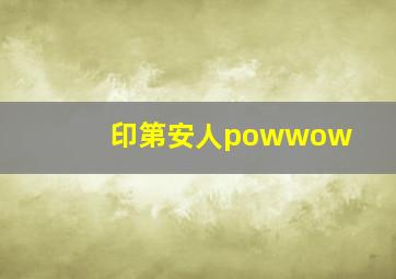 印第安人powwow