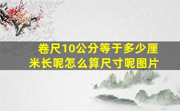 卷尺10公分等于多少厘米长呢怎么算尺寸呢图片