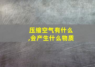 压缩空气有什么,会产生什么物质