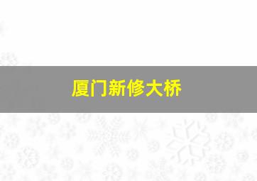 厦门新修大桥