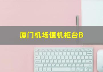 厦门机场值机柜台B