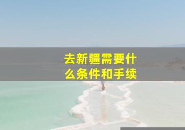 去新疆需要什么条件和手续