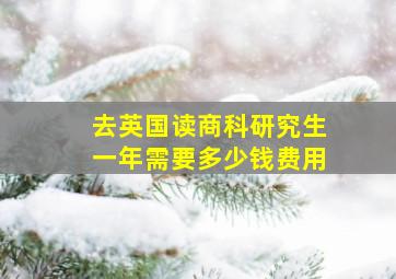 去英国读商科研究生一年需要多少钱费用