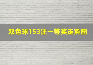 双色球153注一等奖走势图