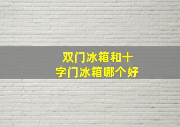 双门冰箱和十字门冰箱哪个好