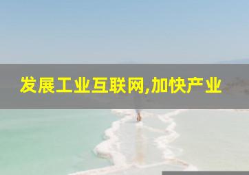 发展工业互联网,加快产业