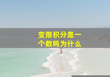 变限积分是一个数吗为什么