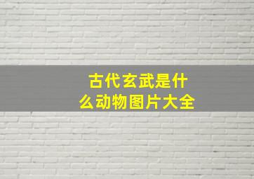 古代玄武是什么动物图片大全