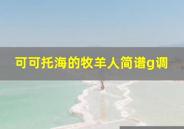 可可托海的牧羊人简谱g调