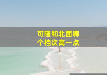 可隆和北面哪个档次高一点