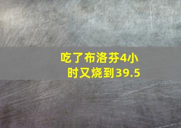 吃了布洛芬4小时又烧到39.5