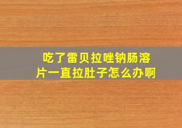 吃了雷贝拉唑钠肠溶片一直拉肚子怎么办啊