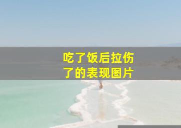 吃了饭后拉伤了的表现图片