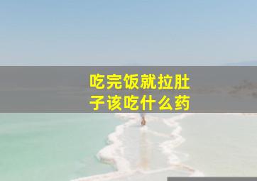 吃完饭就拉肚子该吃什么药