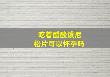 吃着醋酸泼尼松片可以怀孕吗