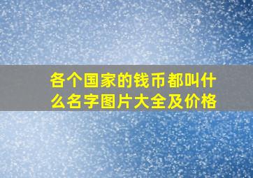 各个国家的钱币都叫什么名字图片大全及价格