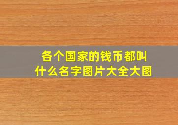 各个国家的钱币都叫什么名字图片大全大图