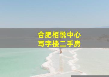 合肥栢悦中心写字楼二手房