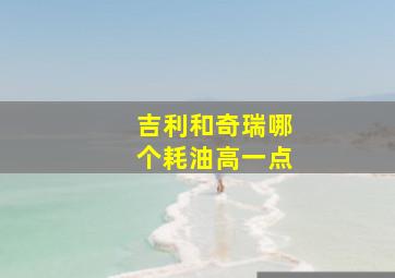 吉利和奇瑞哪个耗油高一点