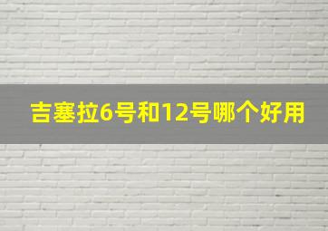 吉塞拉6号和12号哪个好用