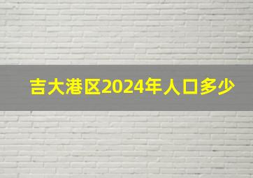 吉大港区2024年人口多少