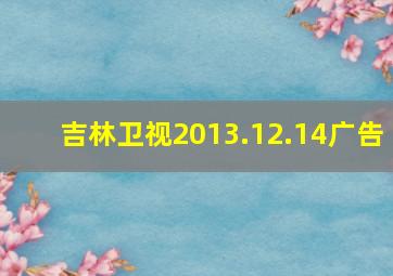 吉林卫视2013.12.14广告