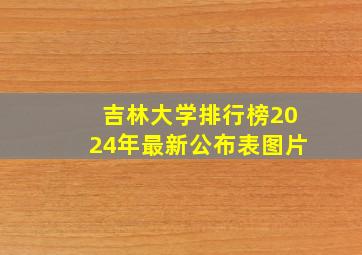 吉林大学排行榜2024年最新公布表图片