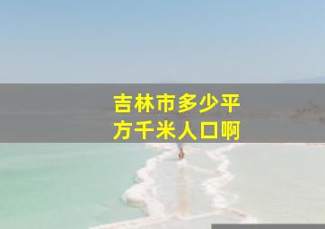 吉林市多少平方千米人口啊