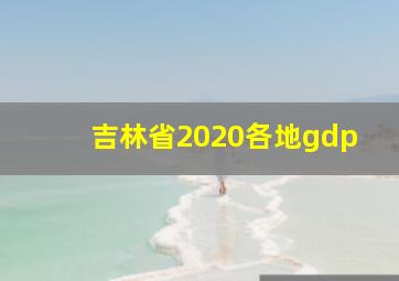 吉林省2020各地gdp