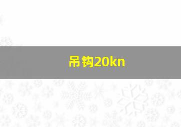 吊钩20kn